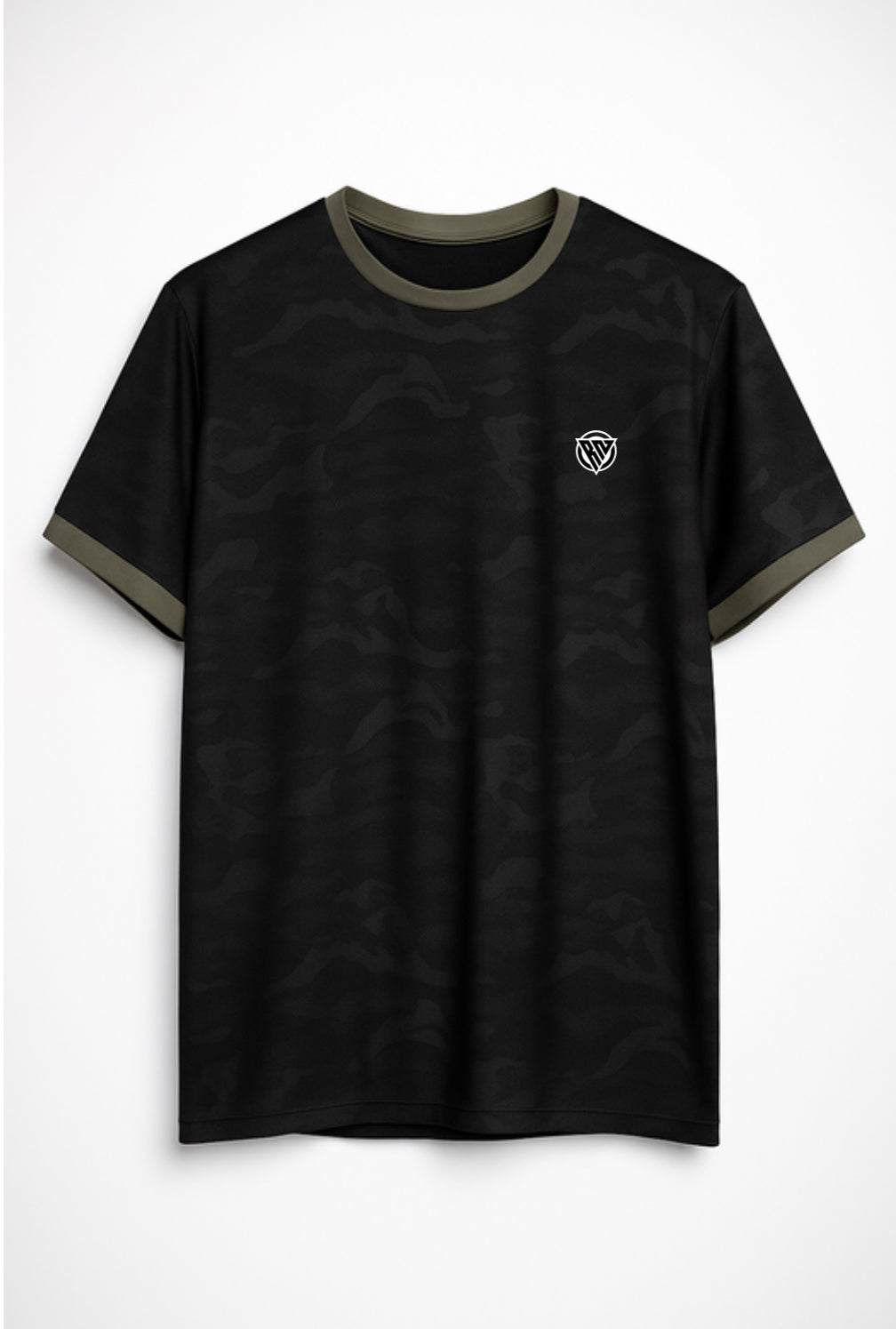 Playera RN lines sport camuflaje militar color negro
