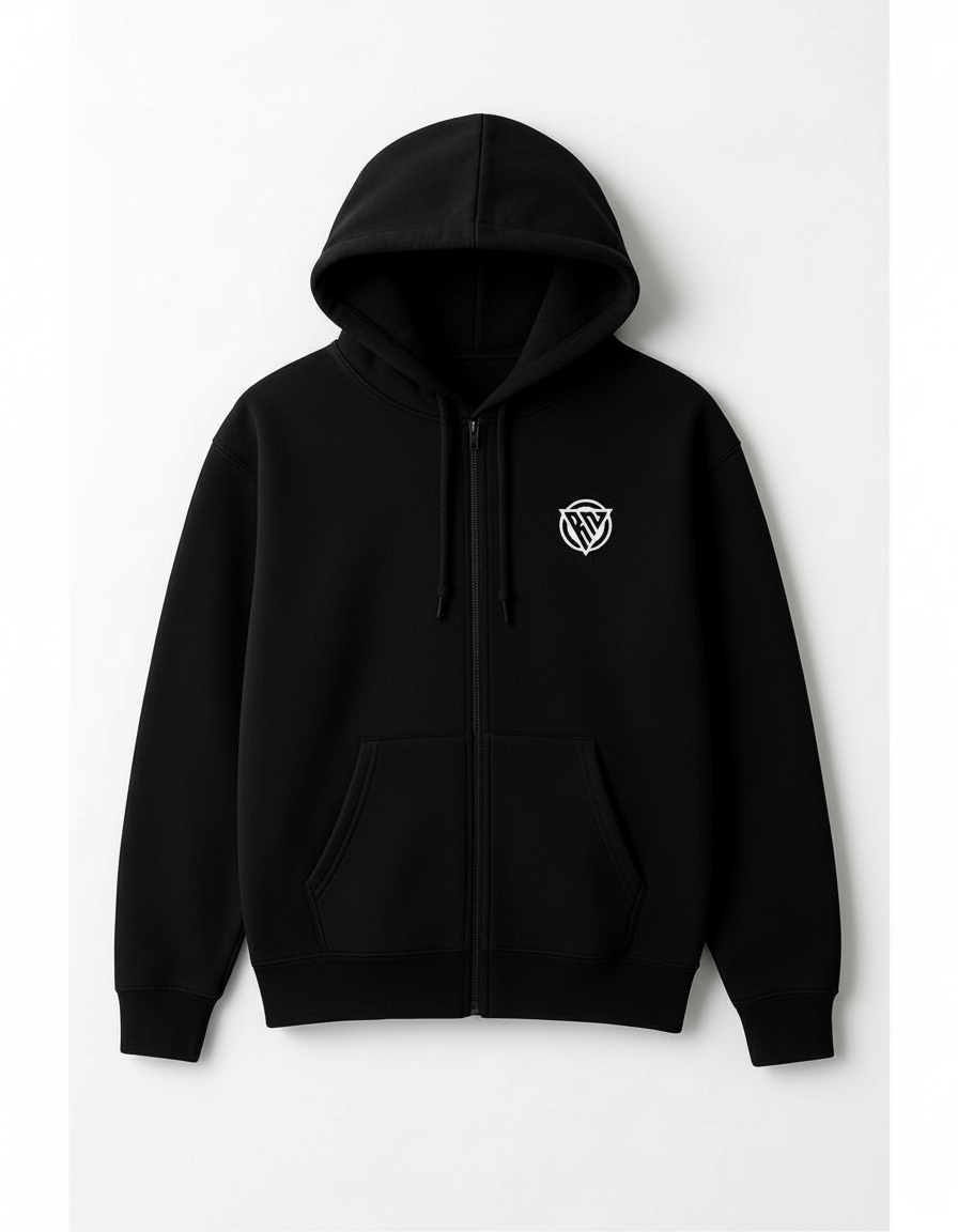 RN lines Hoodie Black|White “Reach your potential”