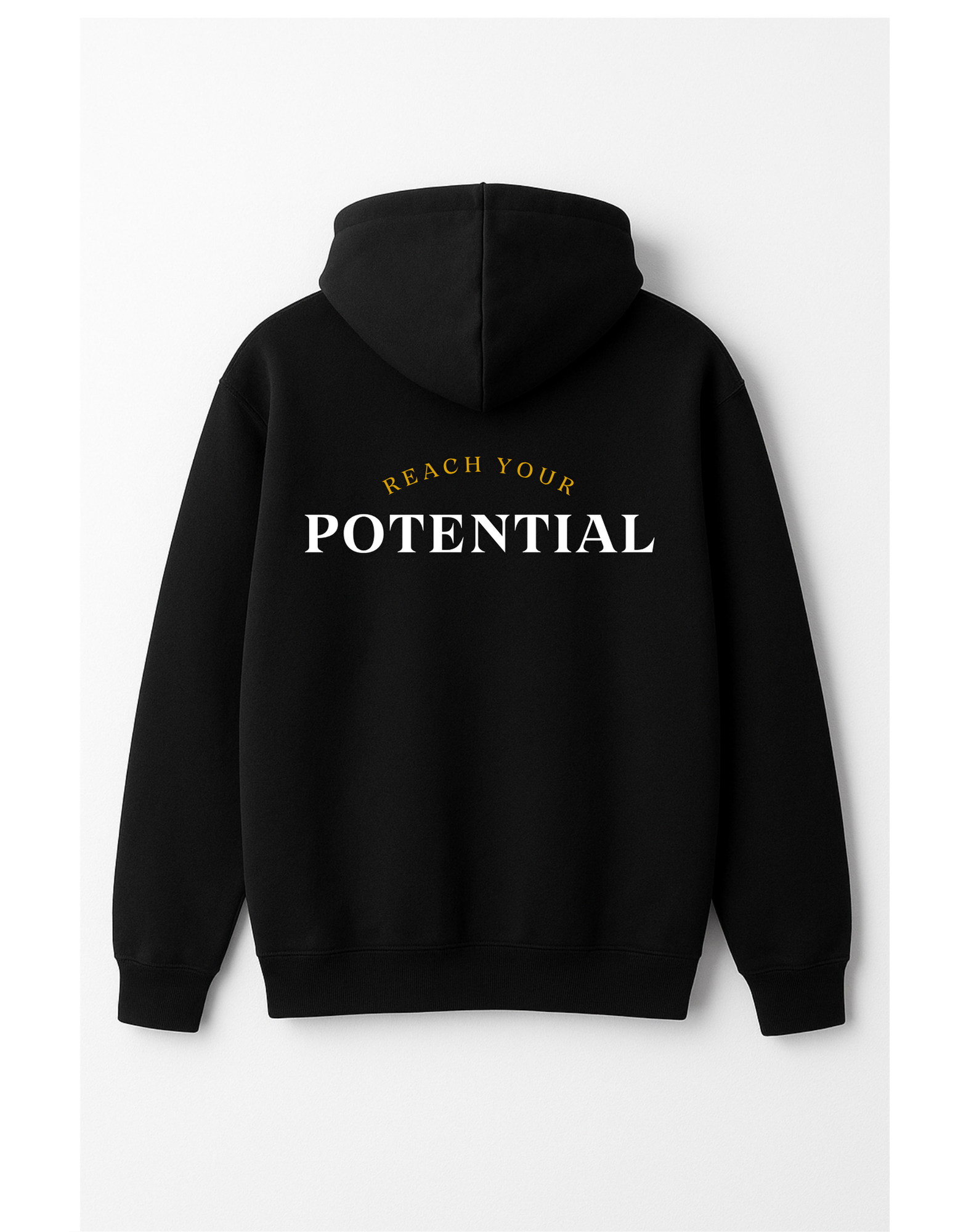 RN lines Hoodie Black|White “Reach your potential”