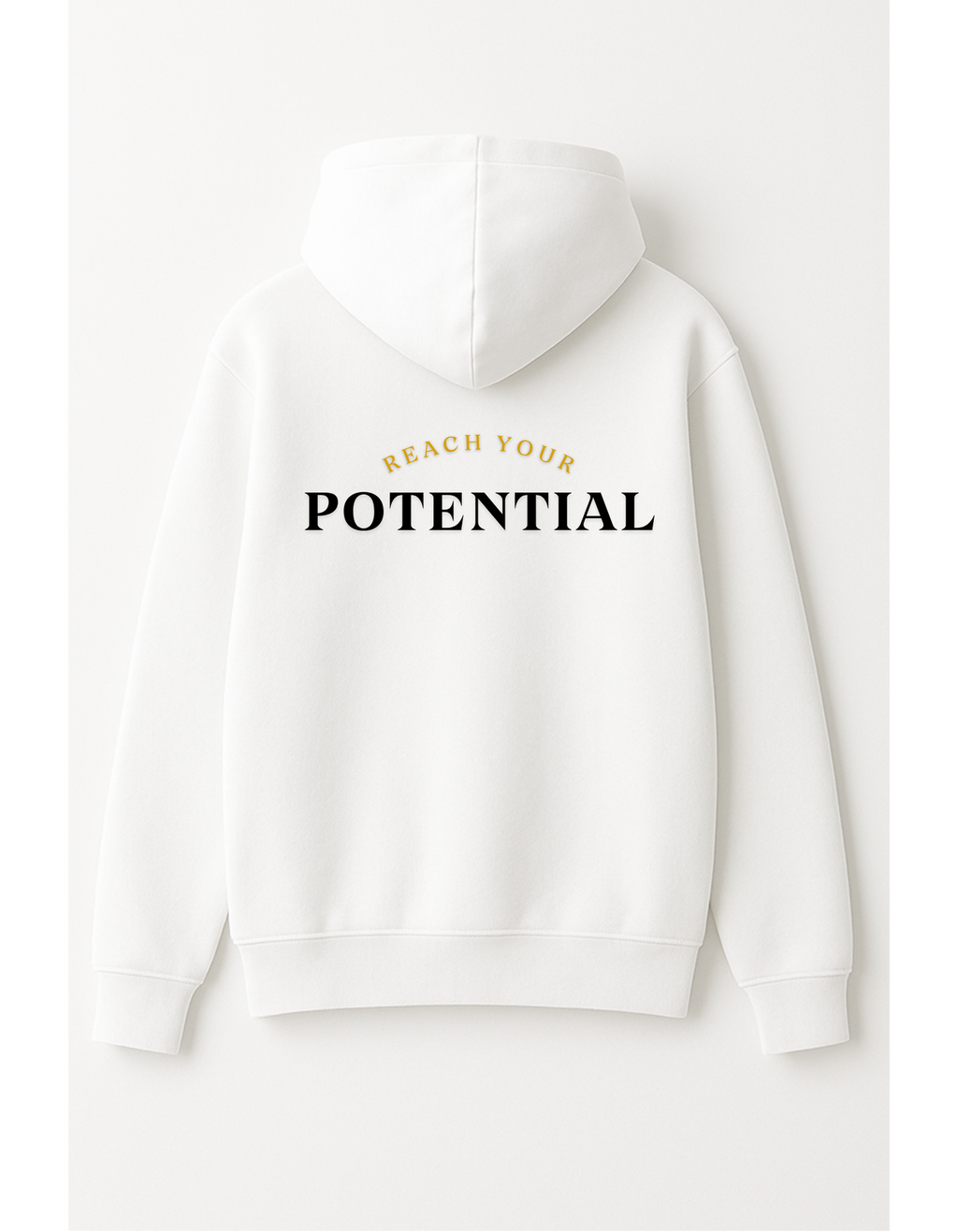 RN lines Hoodie Black|White “Reach your potential”