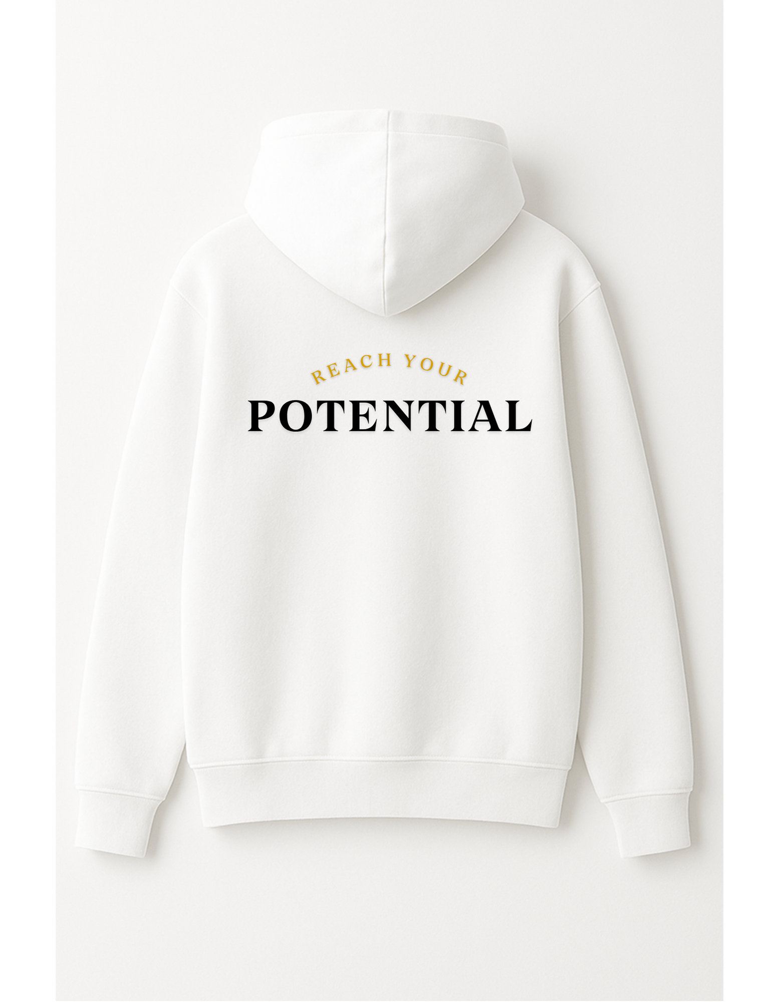 RN lines Hoodie Black|White “Reach your potential”